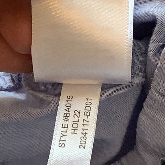 J. Crew women's pajama set XS blue short sleeve shirt pants 100% cotton - Picture 10 of 16